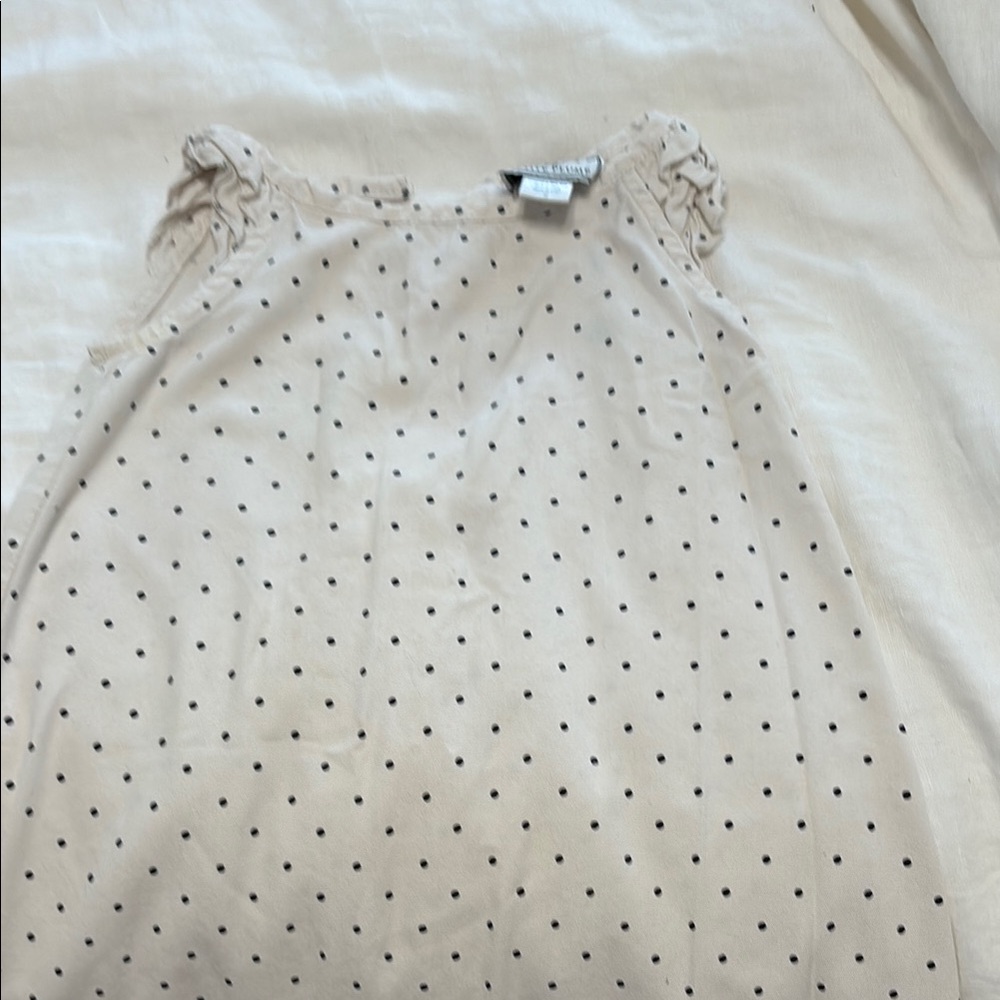 Petite Plume Polka Dot Sleeveless Nightgown